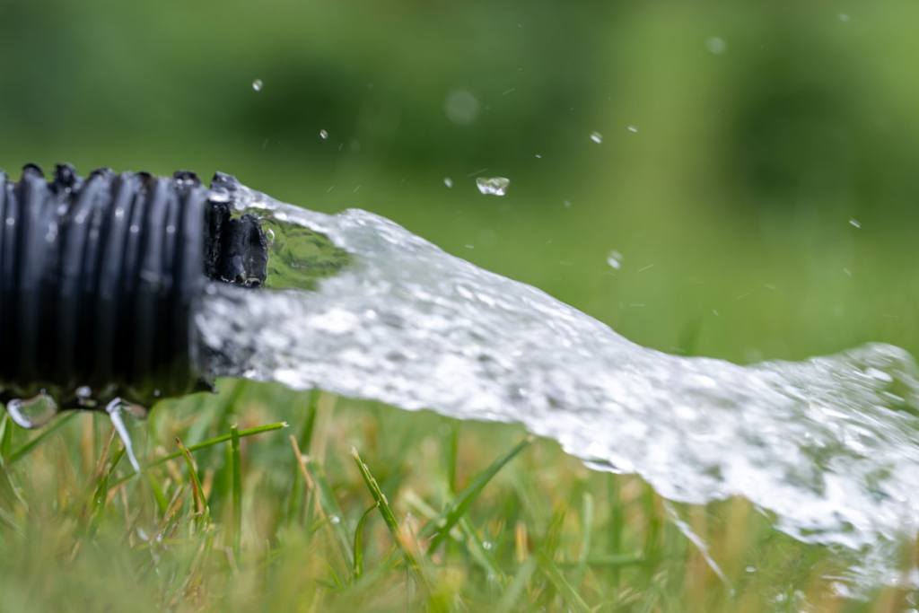 A sump pump drain pipe