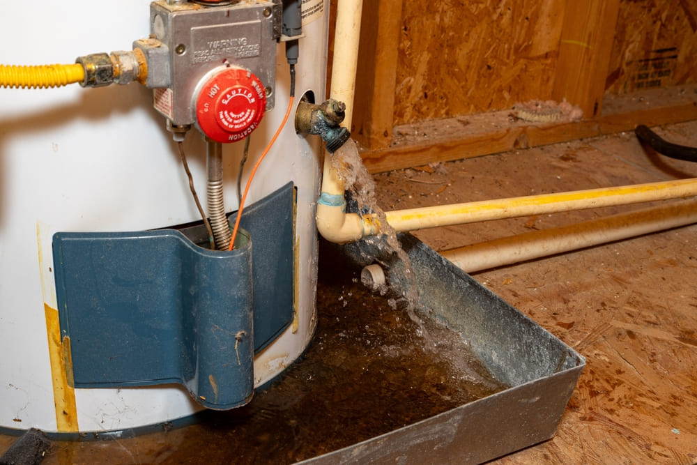 Draining a water heater